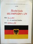 Školní kolo olympiády v jazyce německém